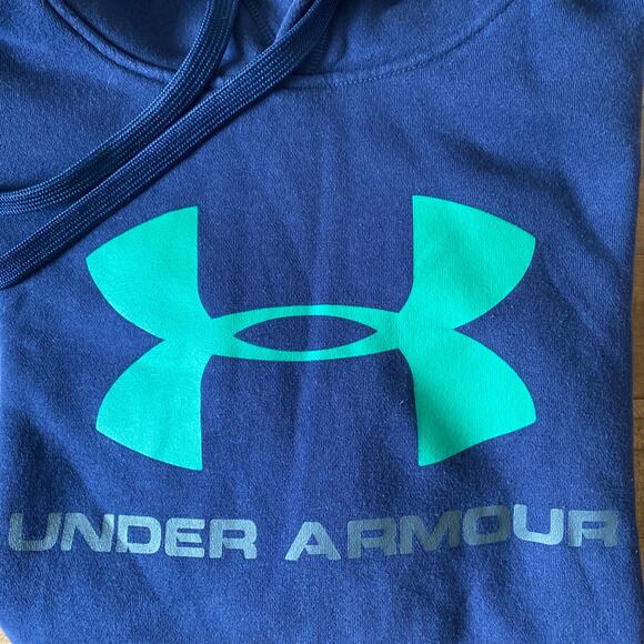 Under Armour Hoodie cold gear blue and green size XL - Picture 10 of 11